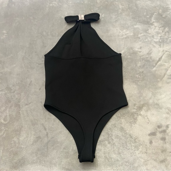 Gauge81 Black Nashvi Sleeveless Halter Bodysuit 3056 - Picture 6 of 9